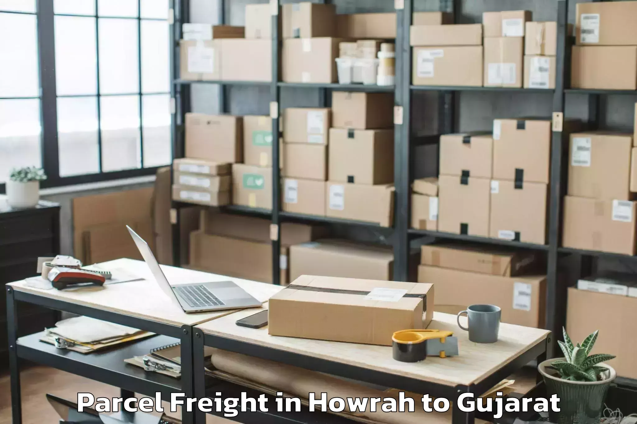 Affordable Howrah to Dohad Parcel Freight